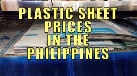 Plastic Sheet Prices In The Philippines. .